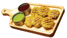 Moong Dal Tikki Chaat (6 pcs)